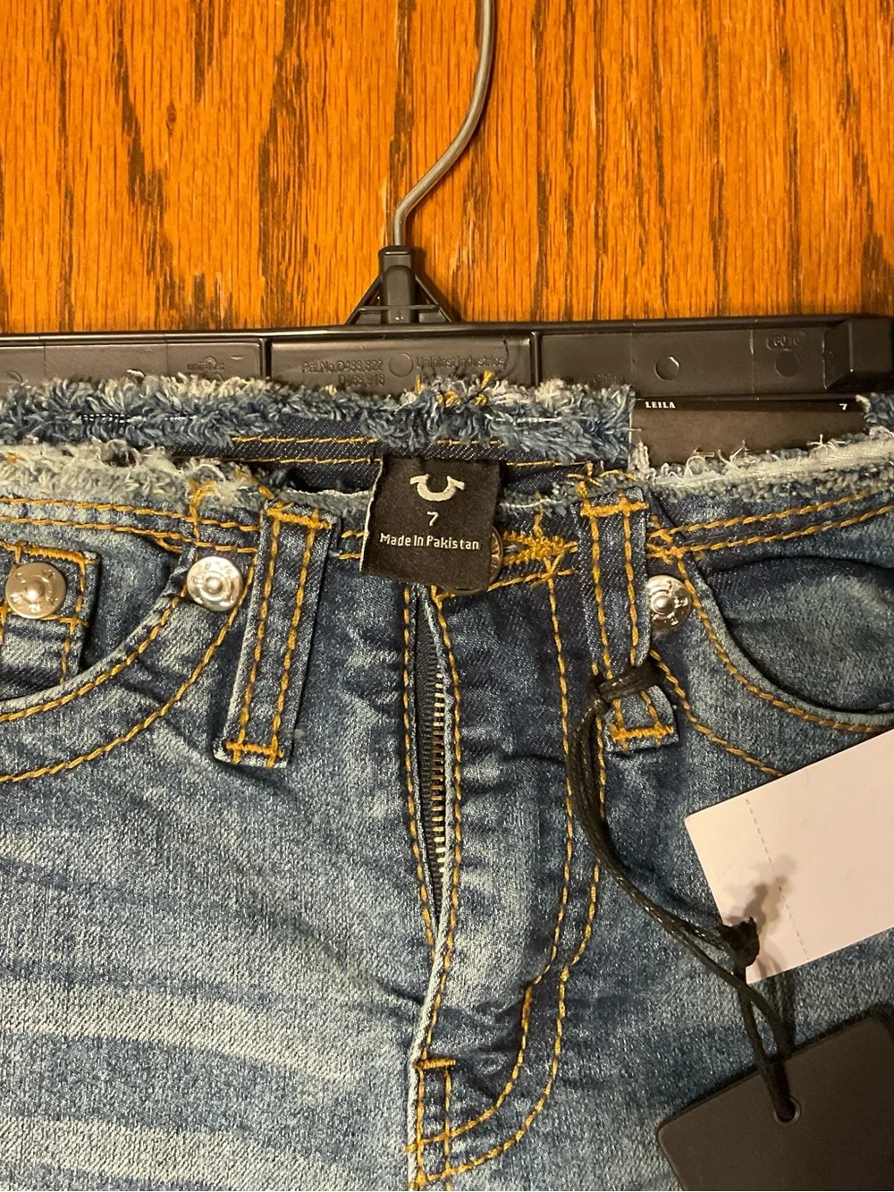 True Religion Light Blue Kids Jeans with Contrast Stitching